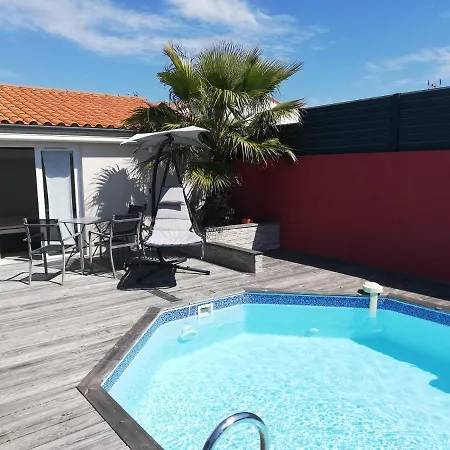 Studio Independant Chez L'Habitant Avec Piscine Et Cuisine Exterieures La Rochelle  Exterior photo